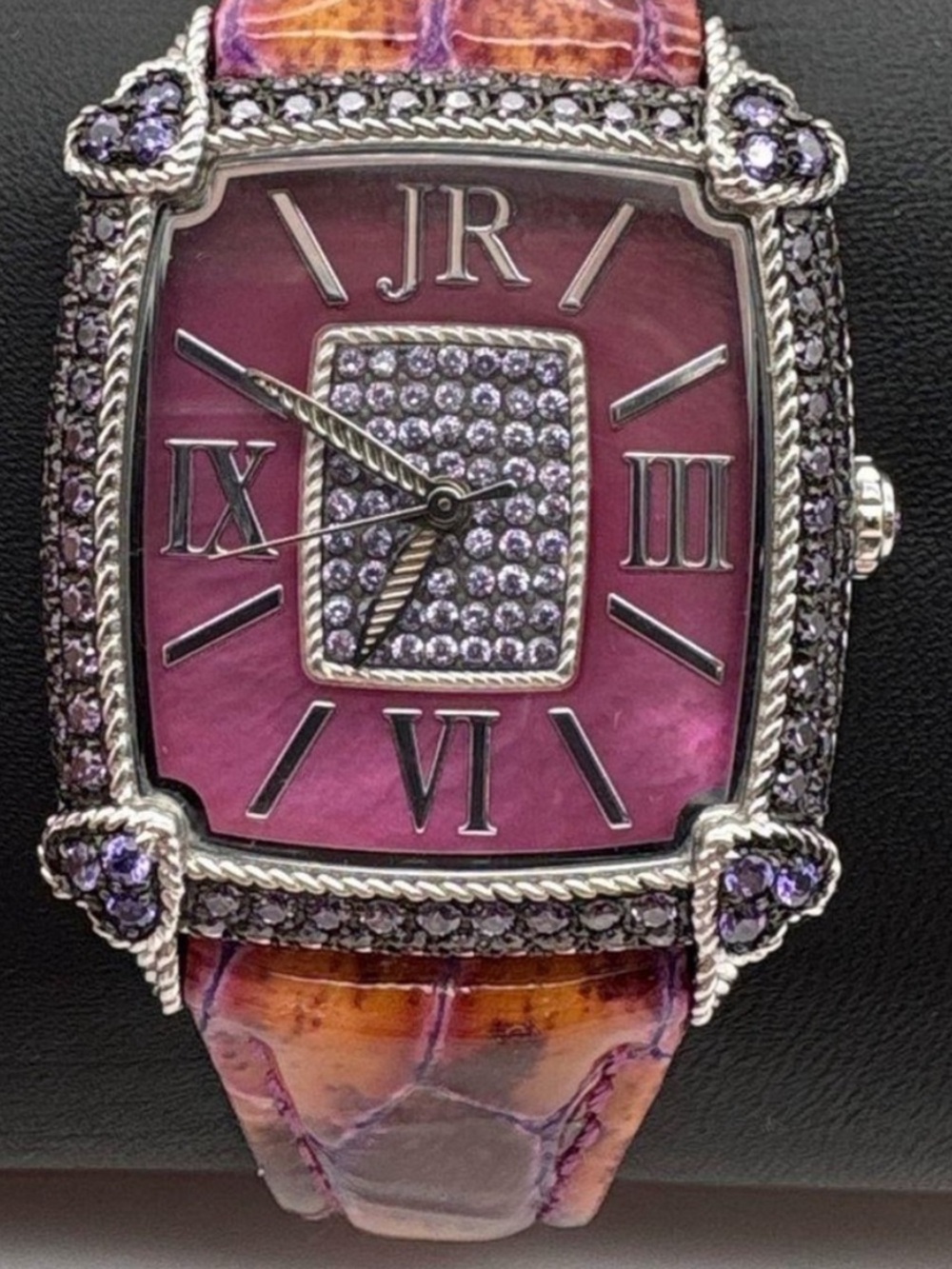 Judith Ripka Pink Monaco Mother-of-Pearl Diamonique/crystals watch